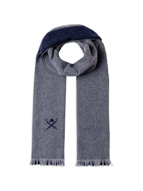 Hackett London Brolly Frisby fringed scarf