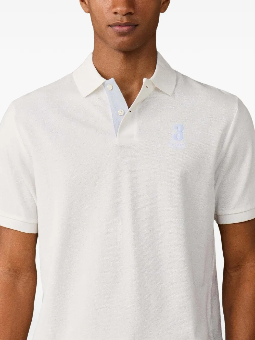 Hackett London Heritage NBR poloshirt Wit