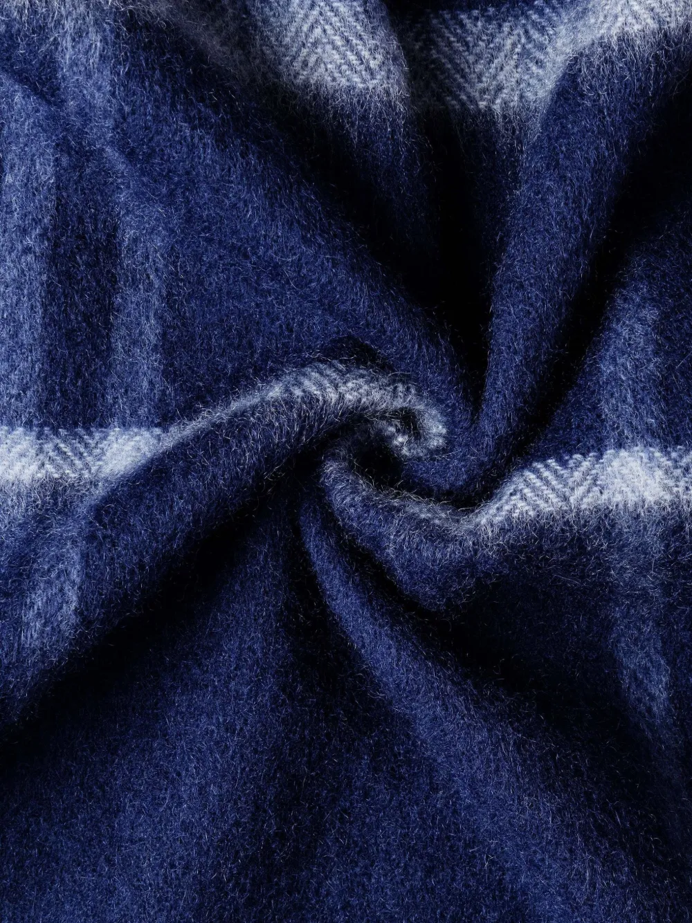 Hackett London Geruite sjaal Blauw