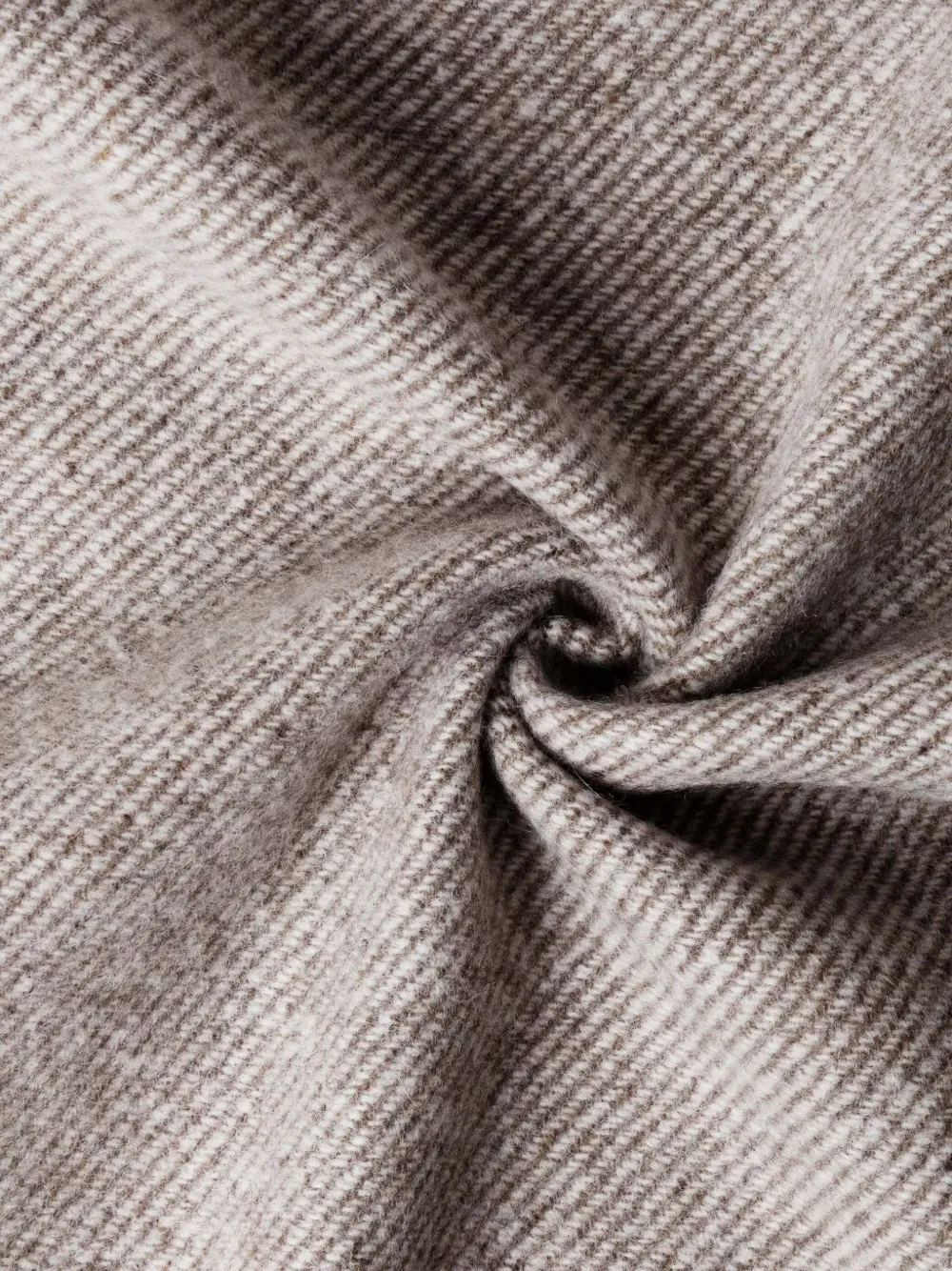 Hackett London Twill sjaal met franje afwerking Beige