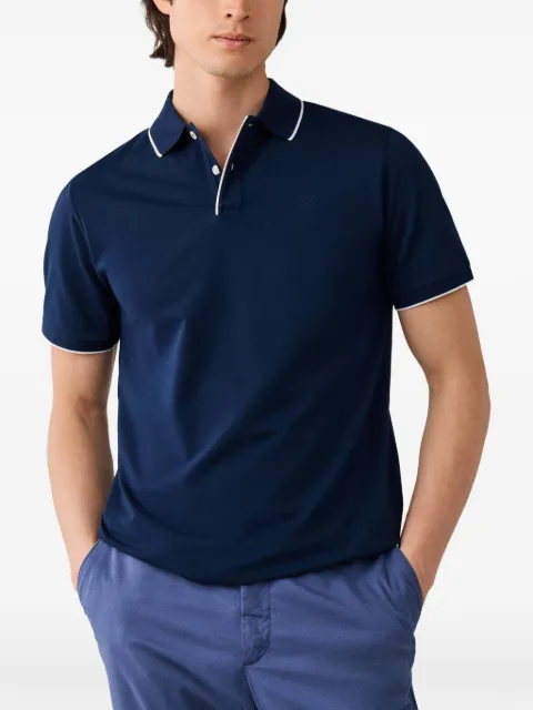 Hackett London قميص بولو قطن بيكيه بتأثير ممزوج