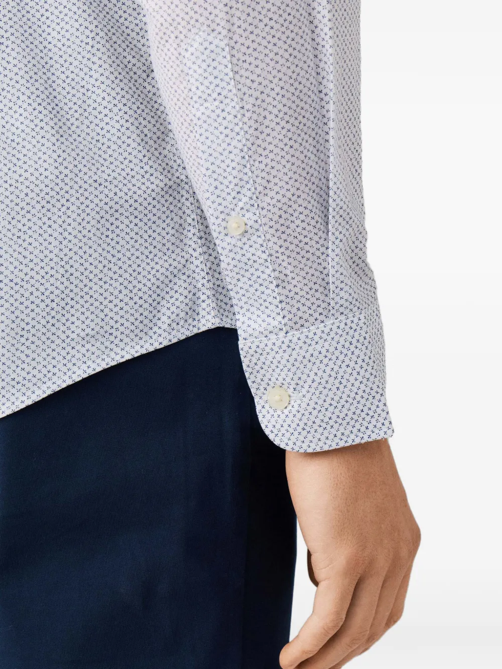 Hackett London Katoenen overhemd Blauw