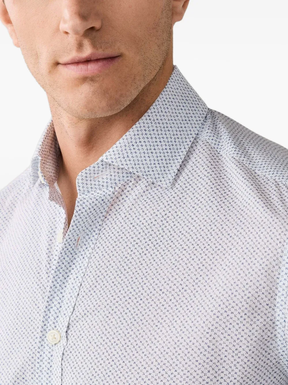 Hackett London Katoenen overhemd Blauw