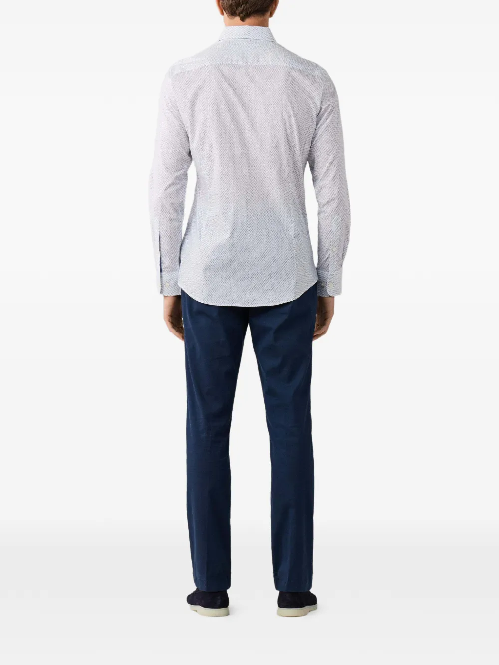 Hackett London Katoenen overhemd Blauw