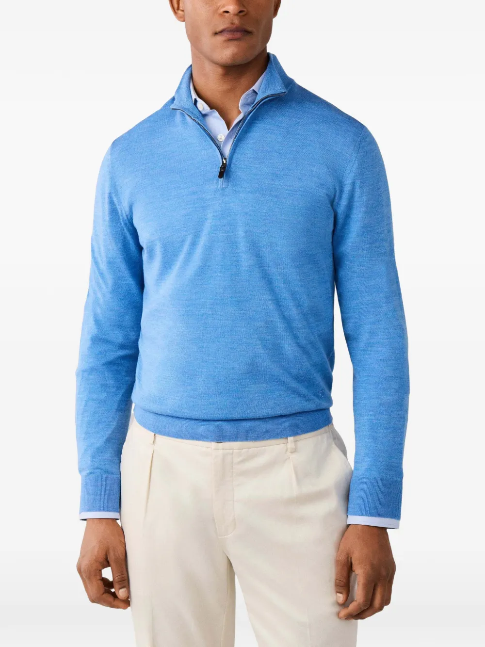 Hackett London Pullover aus Merinowolle - Blau