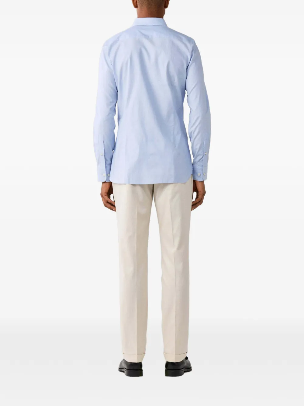 Hackett London Katoenen overhemd Blauw