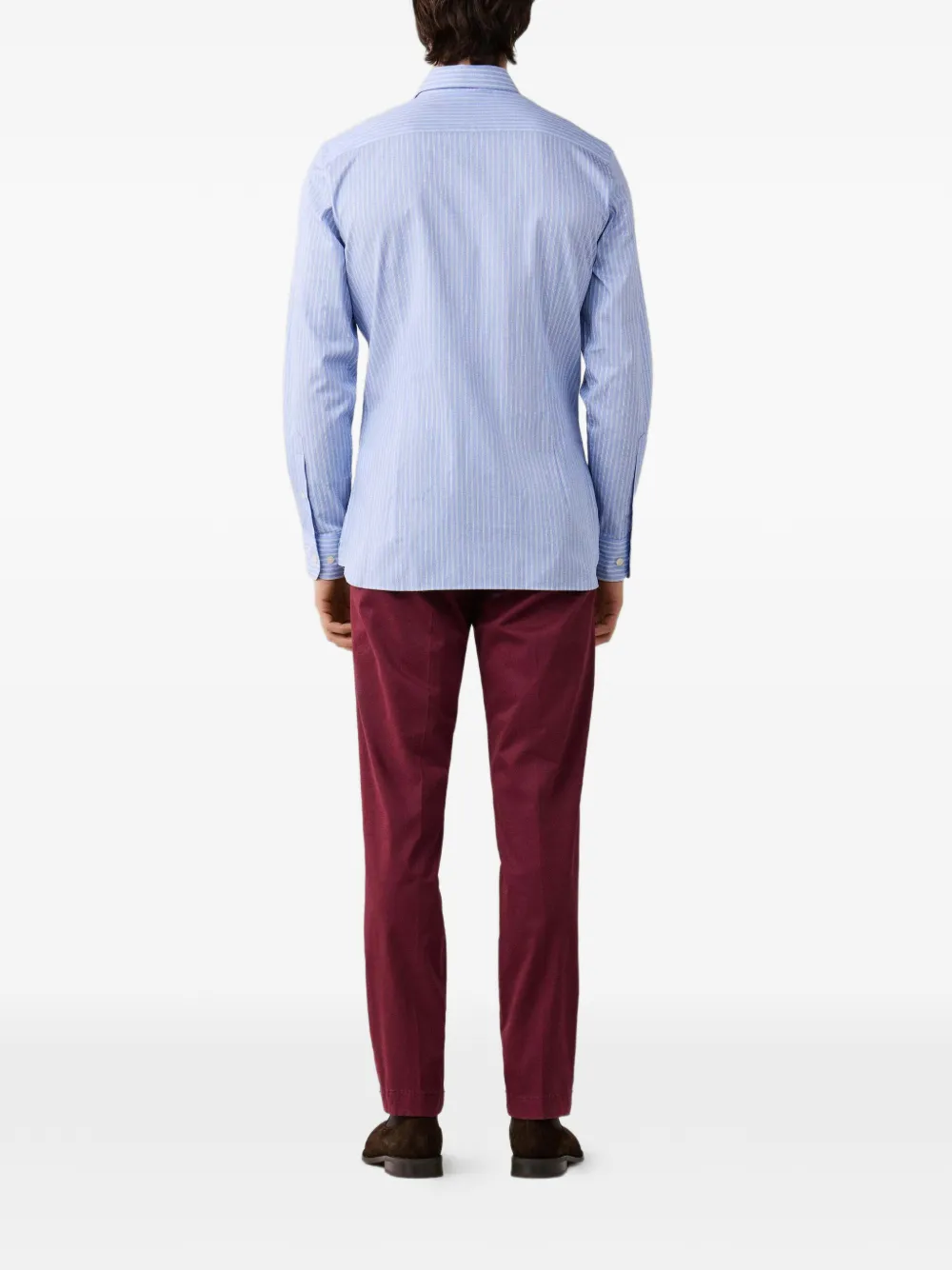 Hackett London Twill gestreept overhemd Blauw