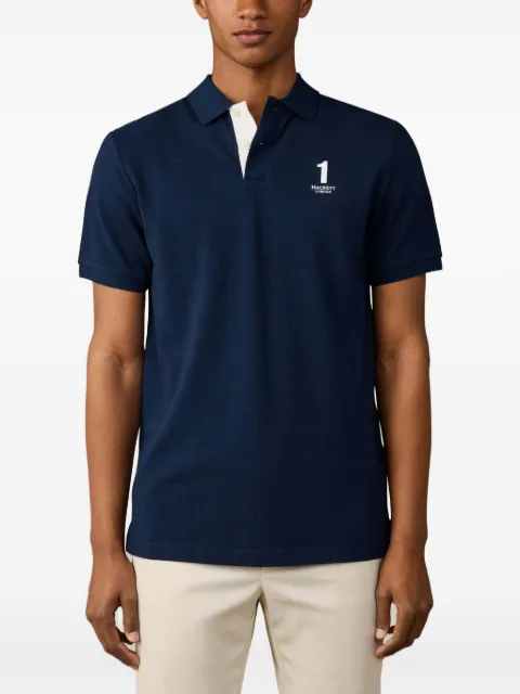 Hackett London logo-print polo shirt