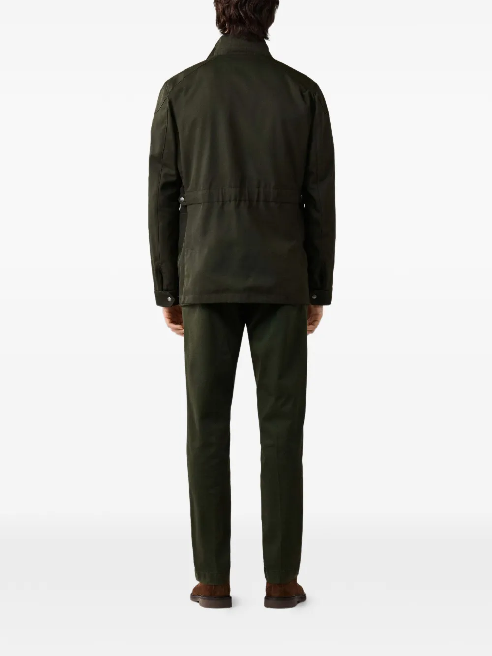 Hackett London Velospeed jack met zakdetail Groen