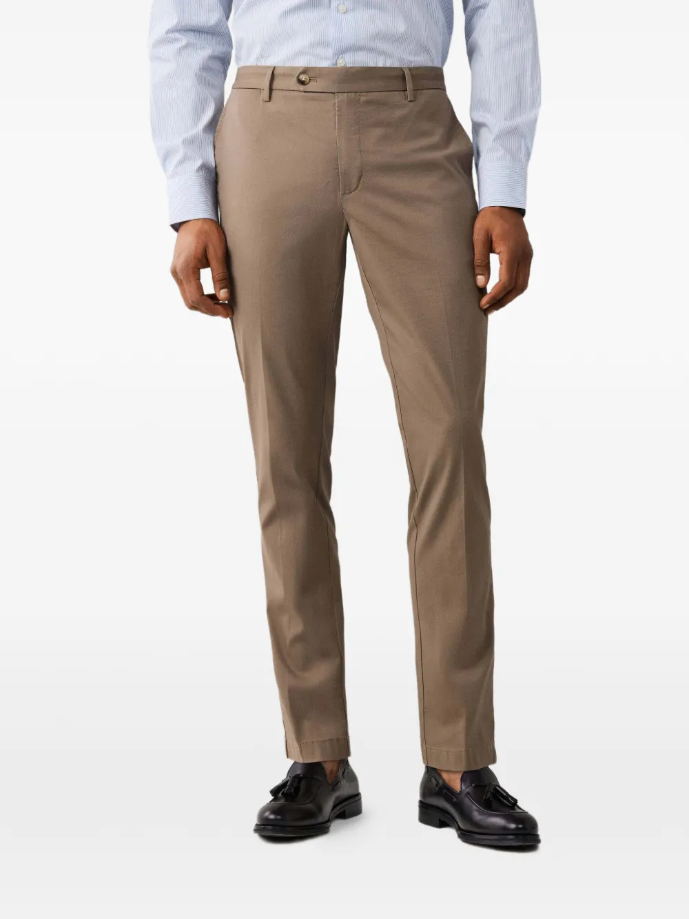 Hackett London Gerippte Kensington Hose - Nude