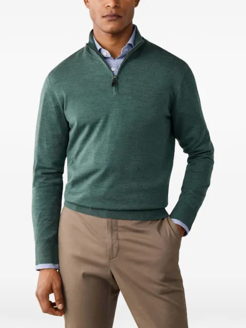 Hackett London quarter-zip merino sweater