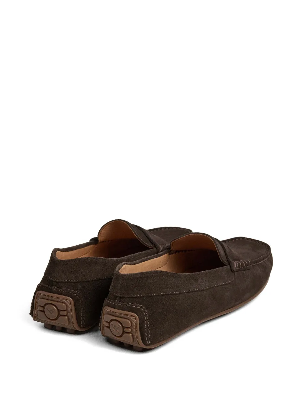 Hackett London Driver suède loafers Bruin
