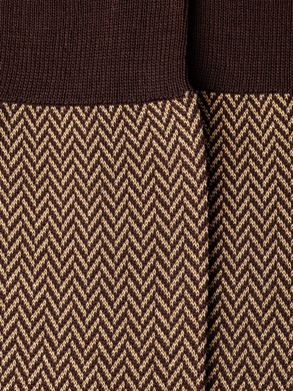 Hackett London Herringbone Socks In Brown