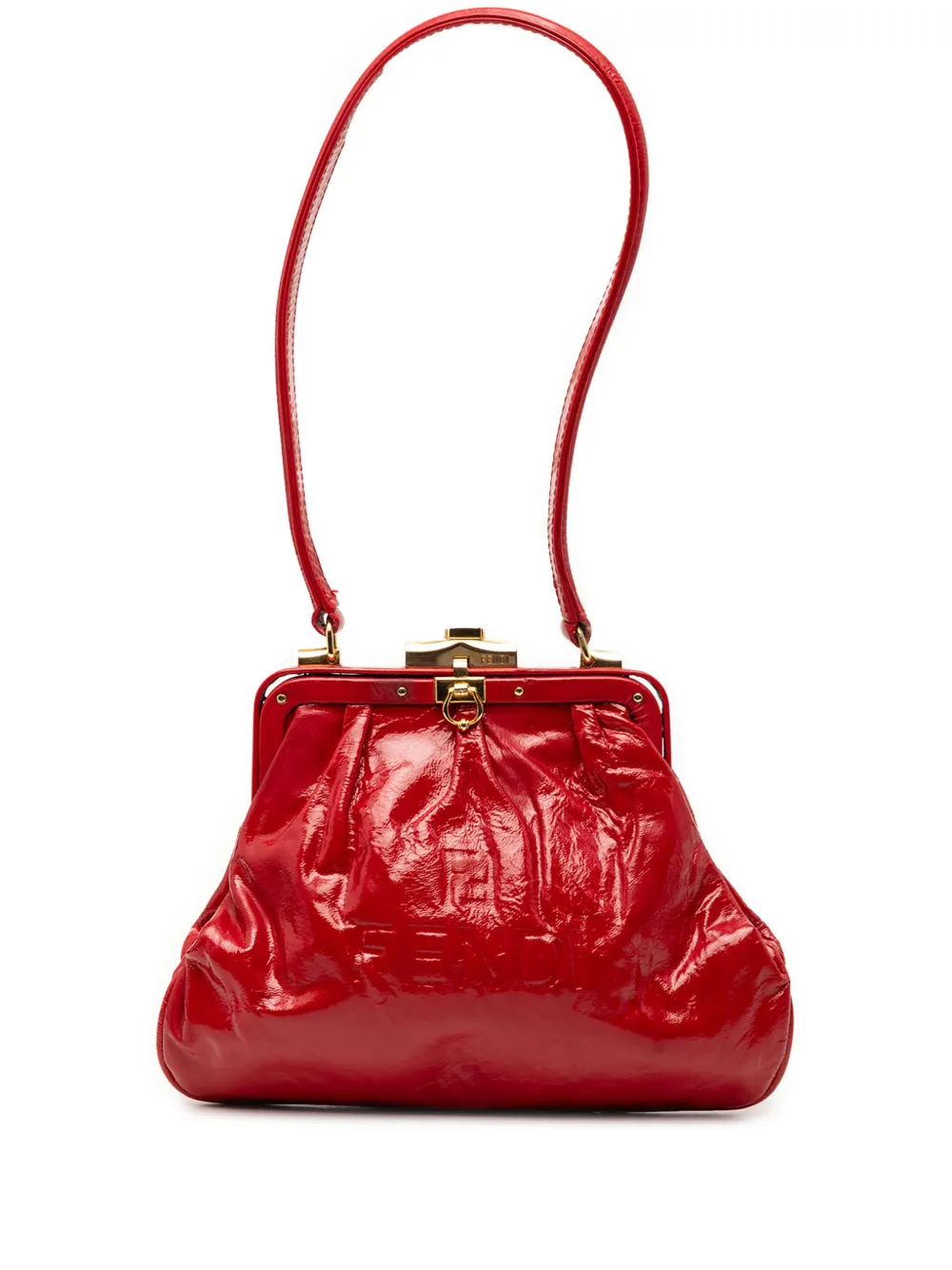 Fendi Pre-Owned 20th Century Patent Frame shoulder bag - Rot