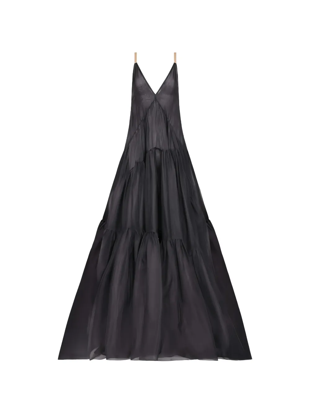 TEMILY sequin-embellished tiered maxi dress