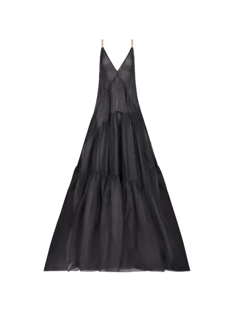 TEMILY sequin-embellished tiered maxi dress