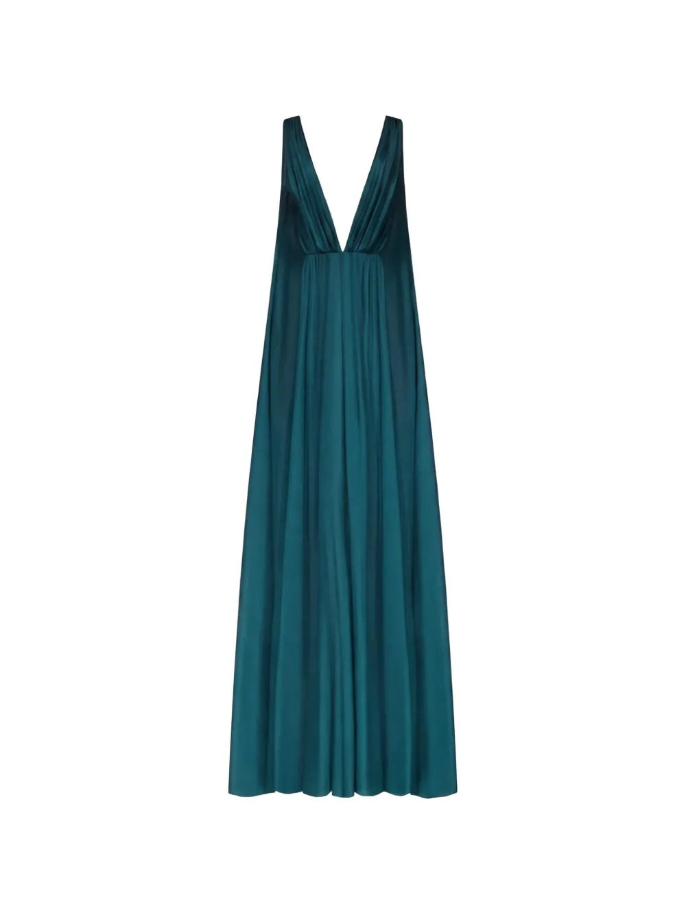 TEMILY Angelina V-neck pleated gown