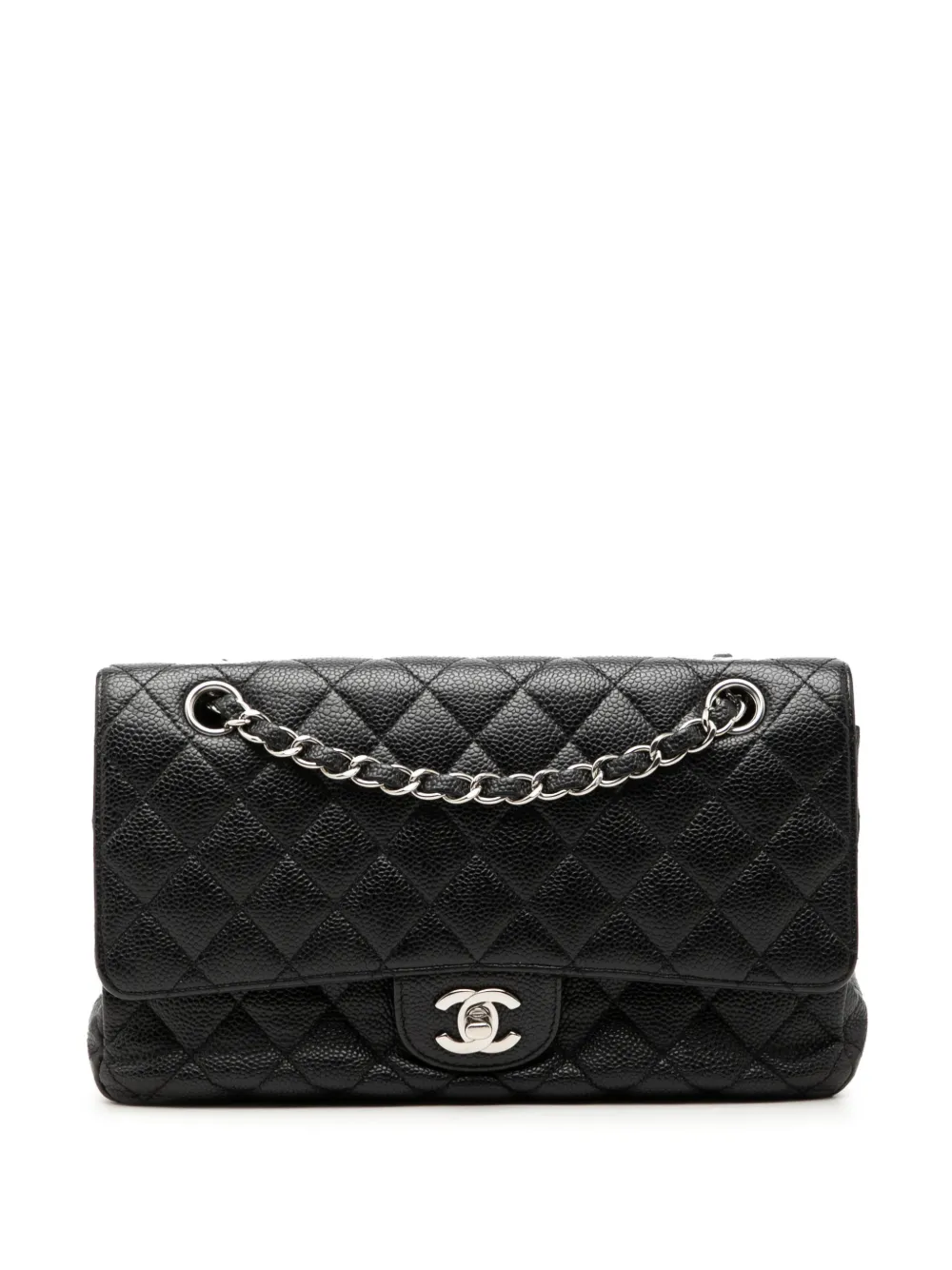 CHANEL Pre-Owned 2011 Medium Classic Caviar Double Flap shoulder bag - Nero