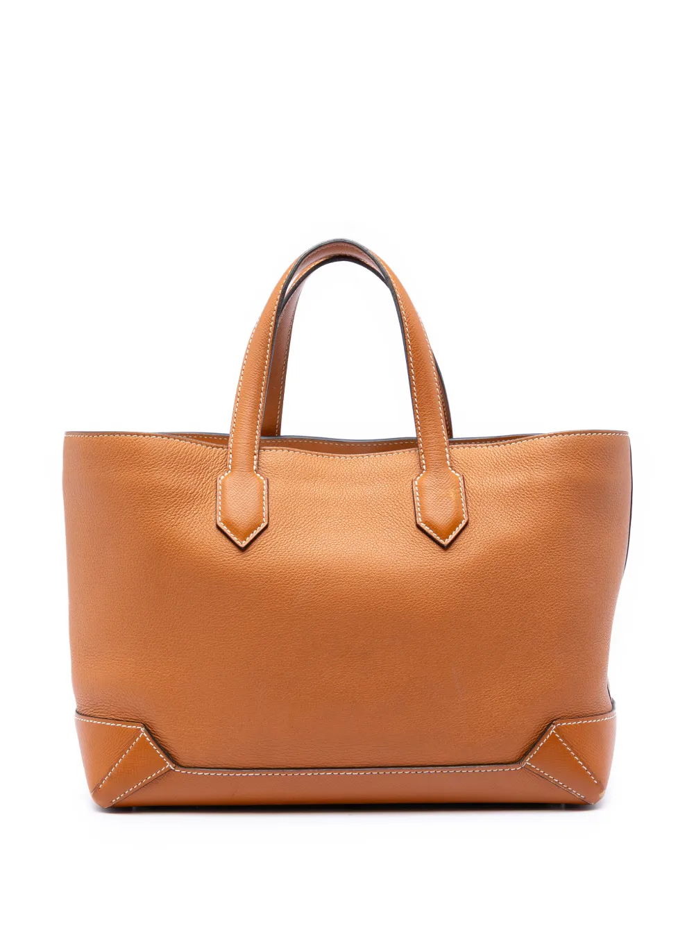 Hermès Pre-Owned 2017 Evercolor Epsom Maxibox Cabas 30 tote bag - Marrone