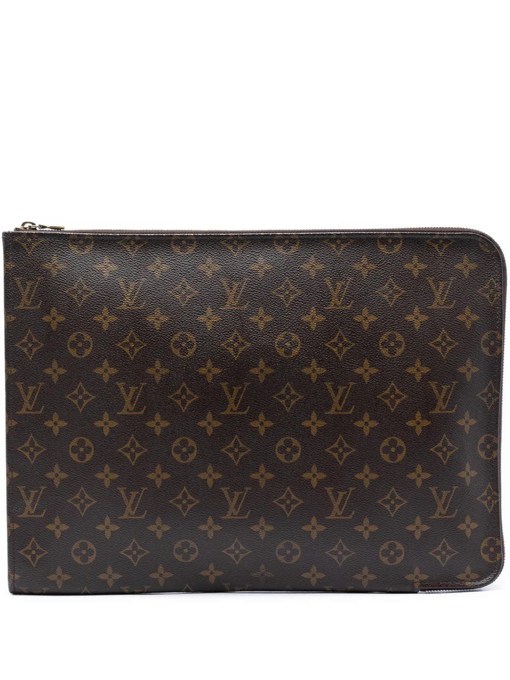 Louis Vuitton Pre-Owned 2002 Monogram Poche Documents Portfolio business bag - Braun
