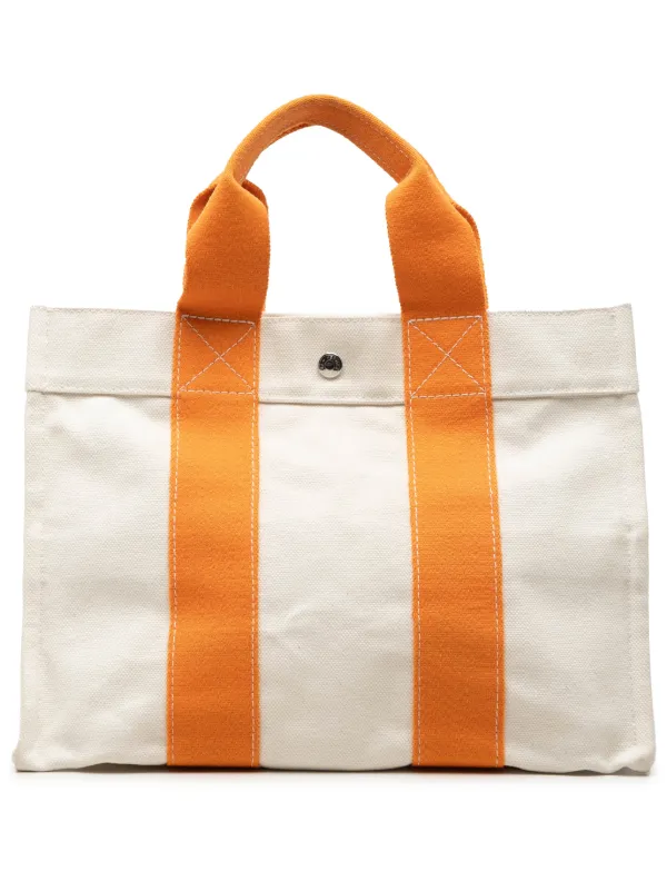 Hermès Pre-owned 2000-2026 Toile Bora Bora PM Tote Bag in White
