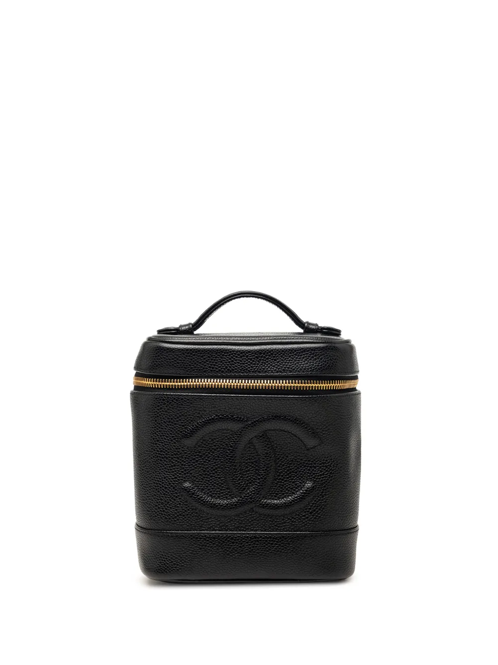 CHANEL Pre-Owned 2000-2002 CC Caviar vanity bag - Nero