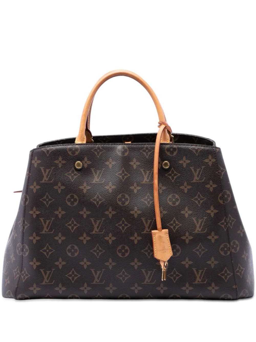 Louis Vuitton Pre-Owned 2018 Monogram Montaigne GM satchel - Marrone
