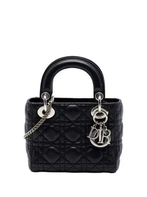 Christian Dior Pre-Owned sac à bandoulière Cannage Lady Dior en peau d'agneau (2017)