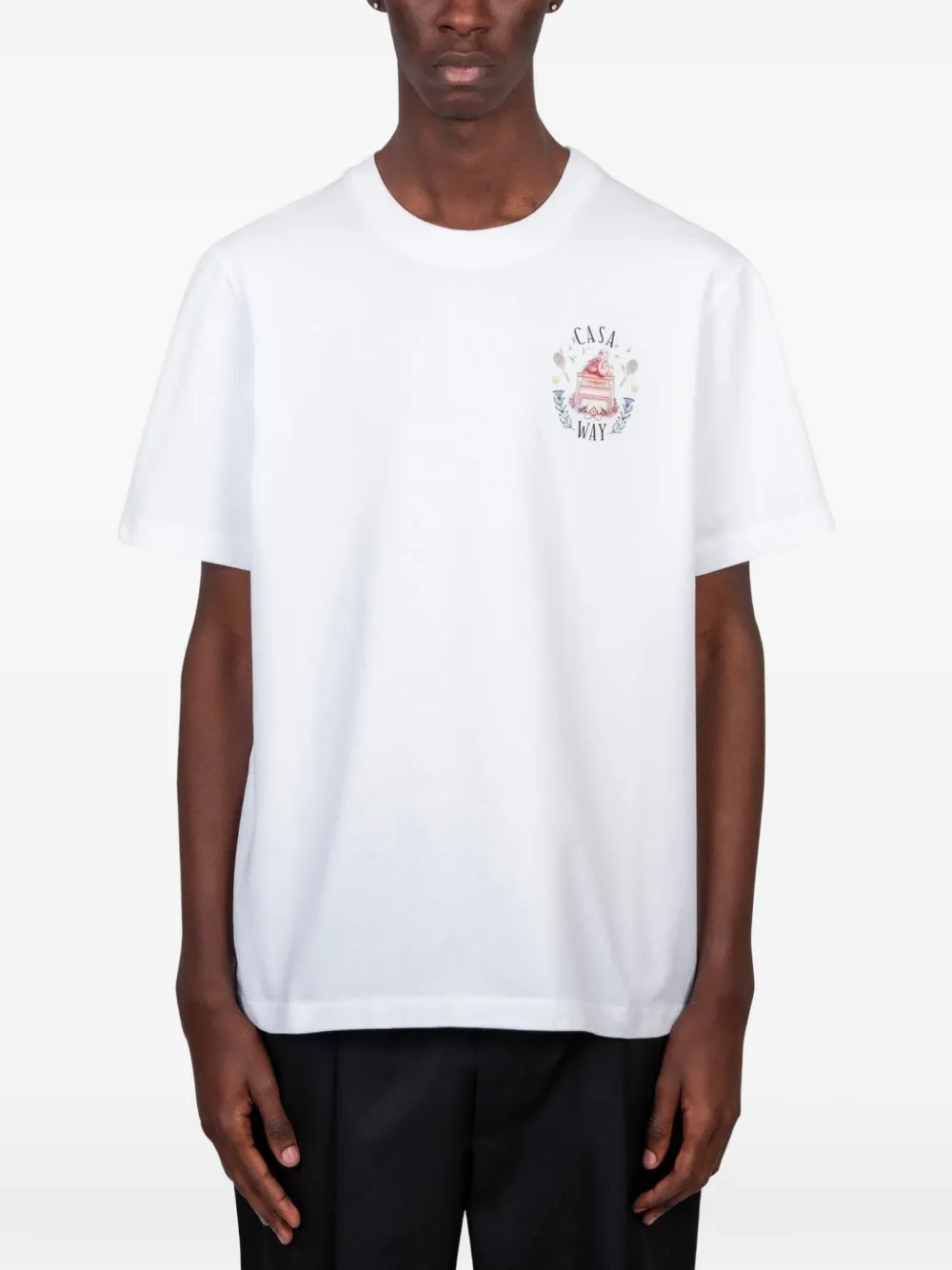Casablanca T-shirt met korte mouwen Wit