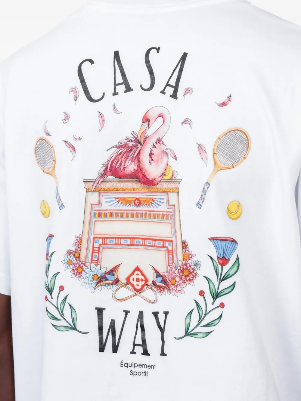Casablanca T-shirt met korte mouwen Wit