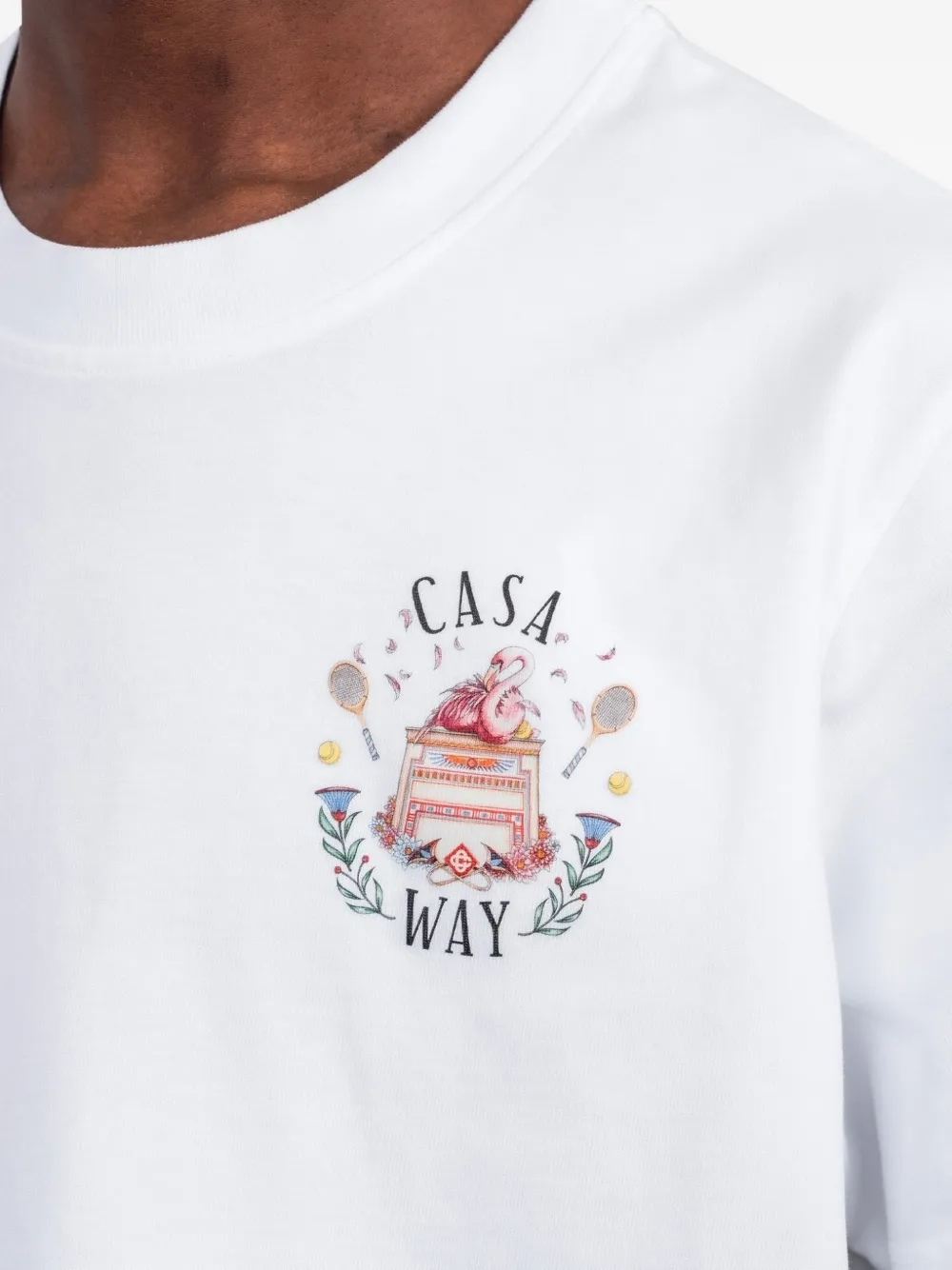 Casablanca T-shirt met korte mouwen Wit