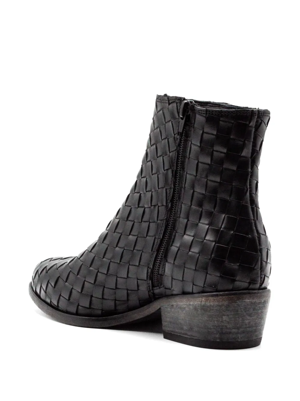 curiositè woven ankle boots Zwart