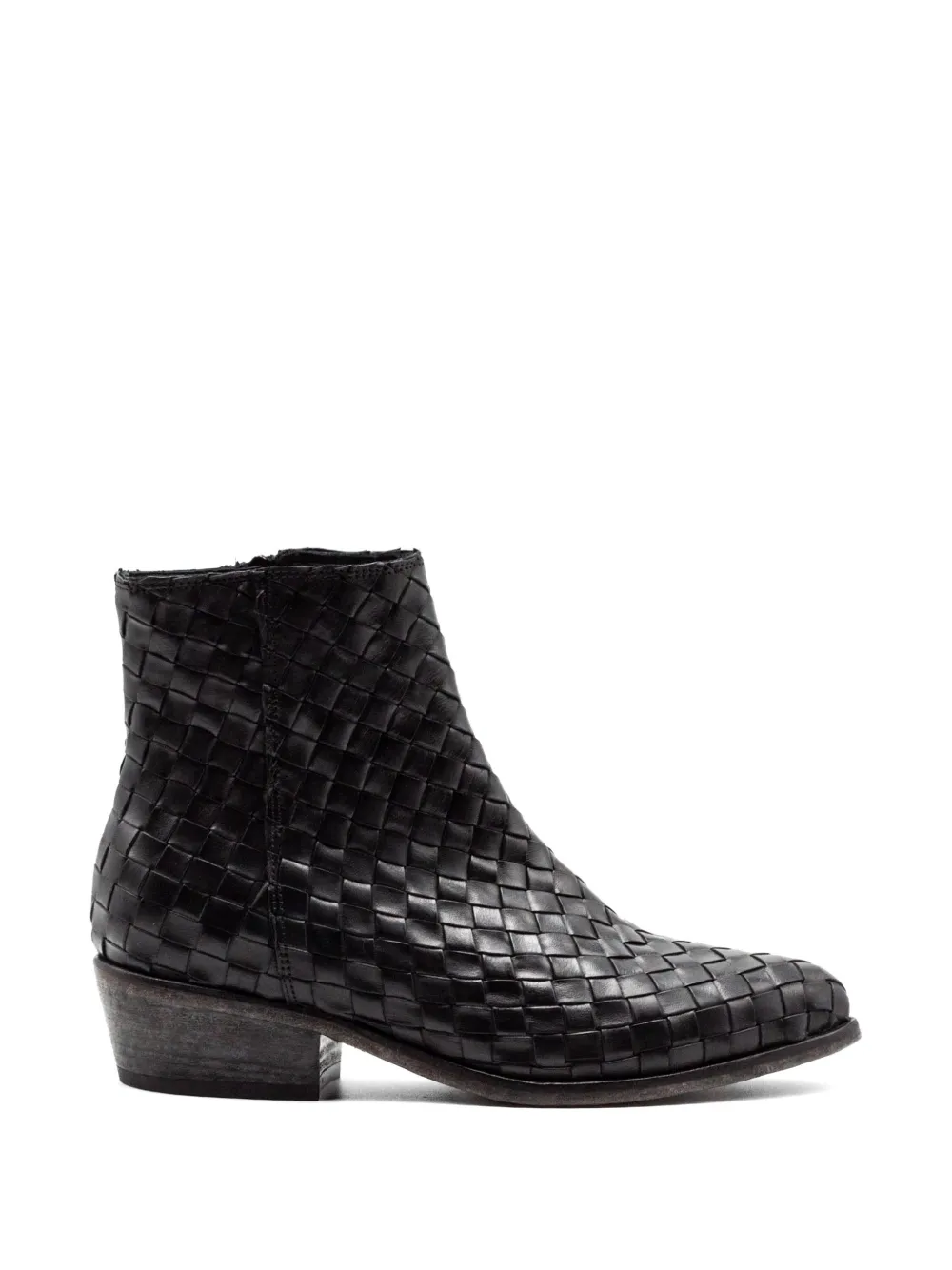 Curiositè woven ankle boots Zwart