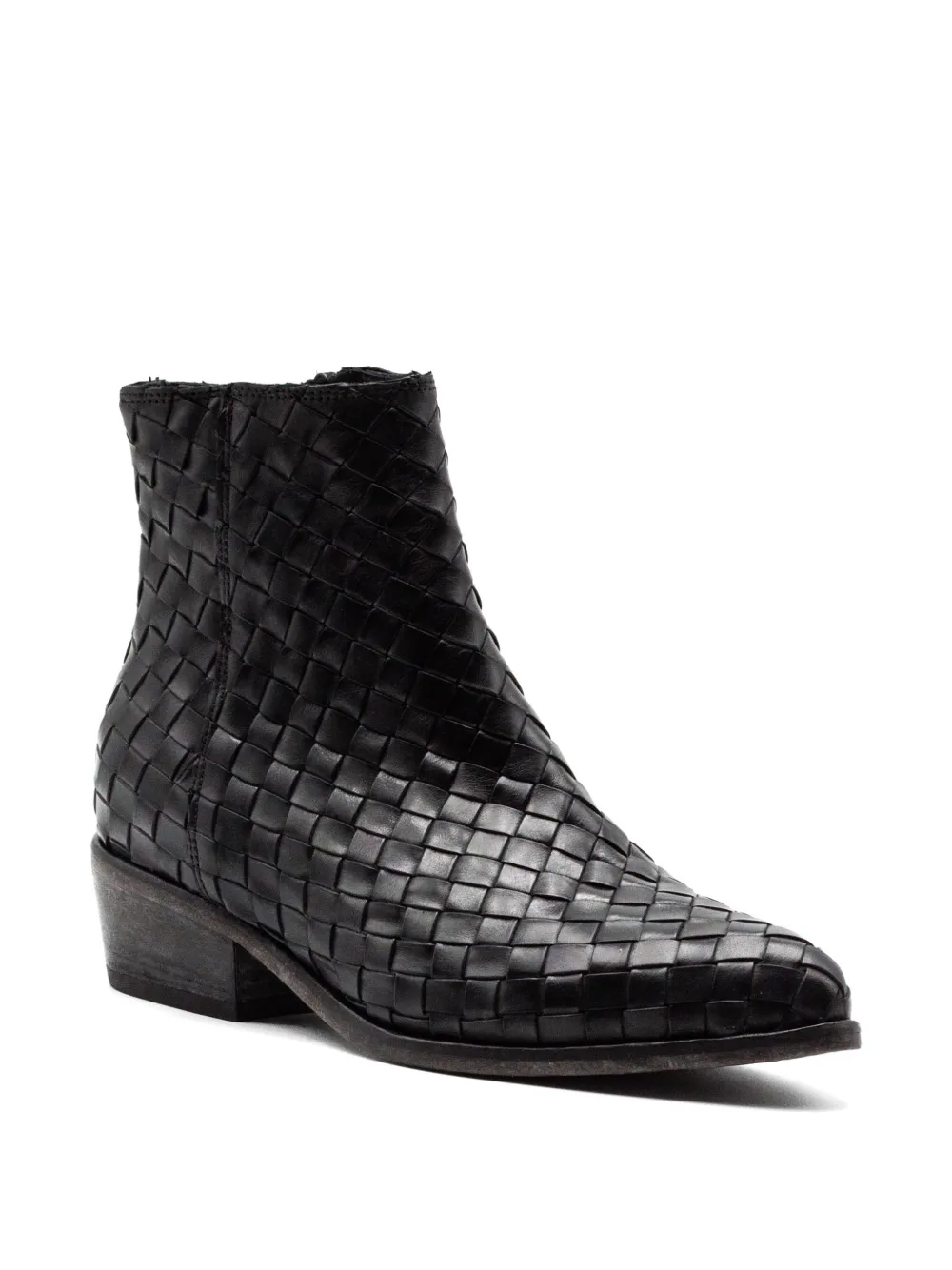 curiositè woven ankle boots Zwart