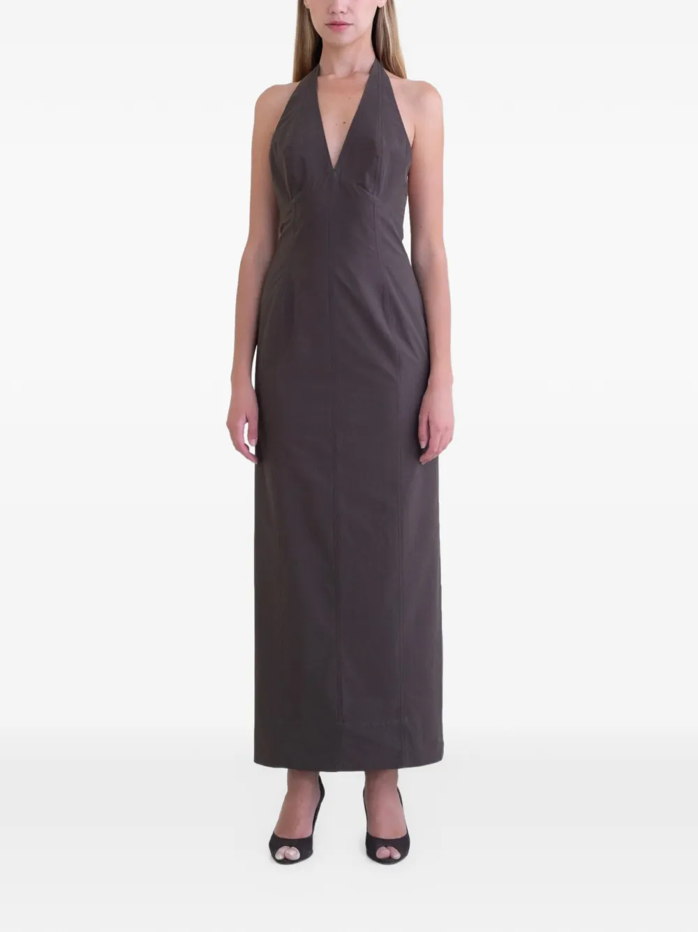 BELLE ANNA Helia maxi dress - Marrone