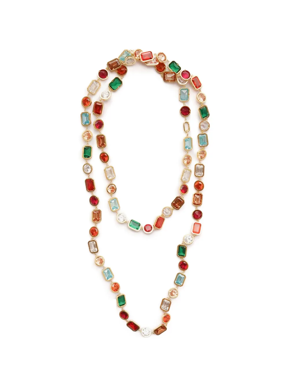 Izabel Display Mega cubic-zirconia-embellished long necklace - Oro
