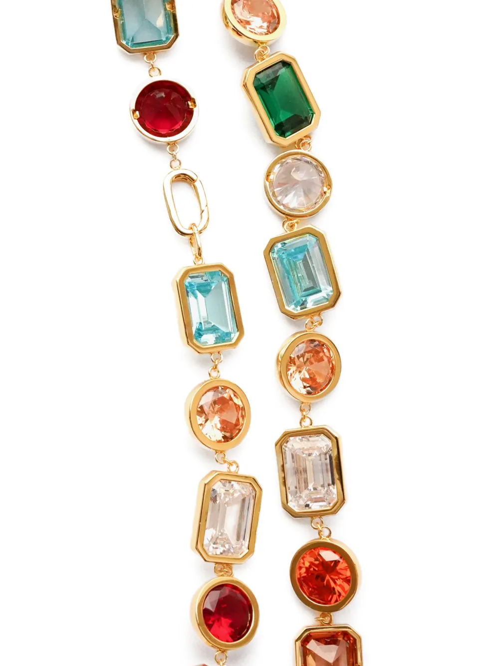 Izabel Display Mega cubic-zirconia-embellished long necklace - Gold