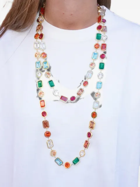 Izabel Display Mega cubic-zirconia-embellished long necklace