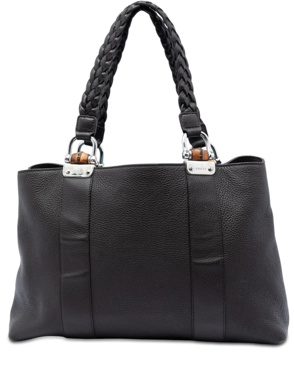 Gucci Pre-Owned 2016-2026 Calfskin Bamboo Libeccio tote bag - Marrone