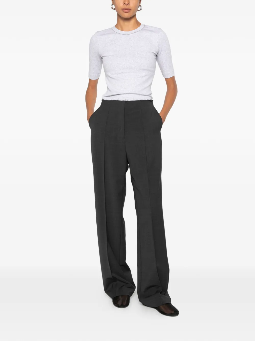 Brunello Cucinelli T-shirt met korte mouwen Grijs