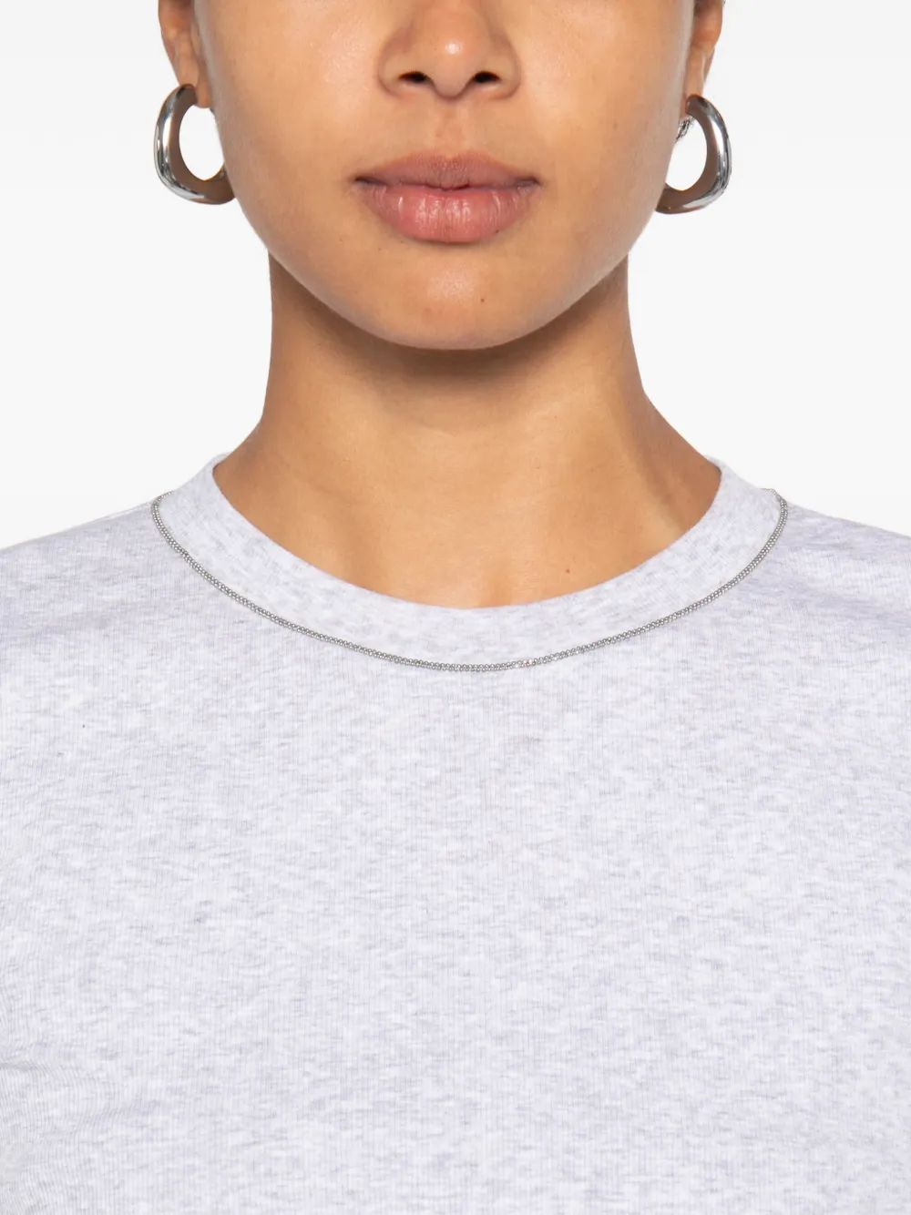 Brunello Cucinelli T-shirt met korte mouwen Grijs
