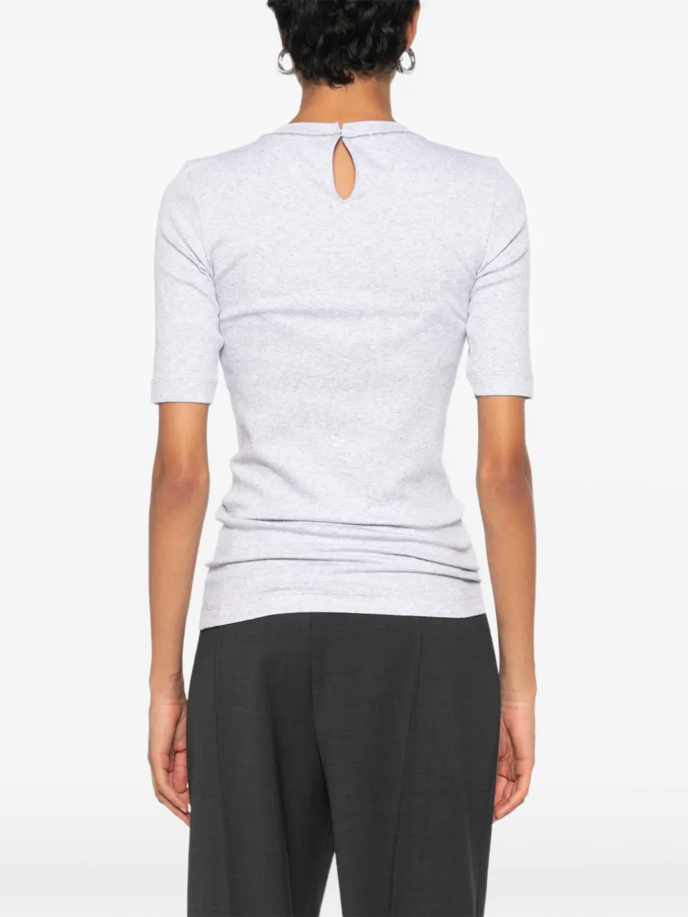 Brunello Cucinelli T-shirt met korte mouwen Grijs