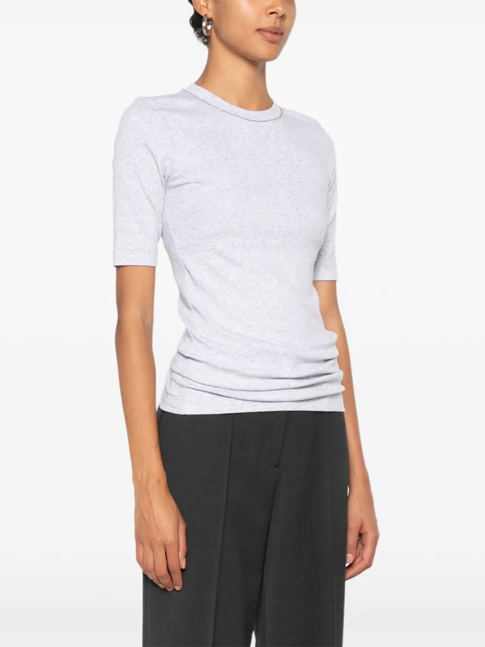 Brunello Cucinelli T-shirt met korte mouwen Grijs