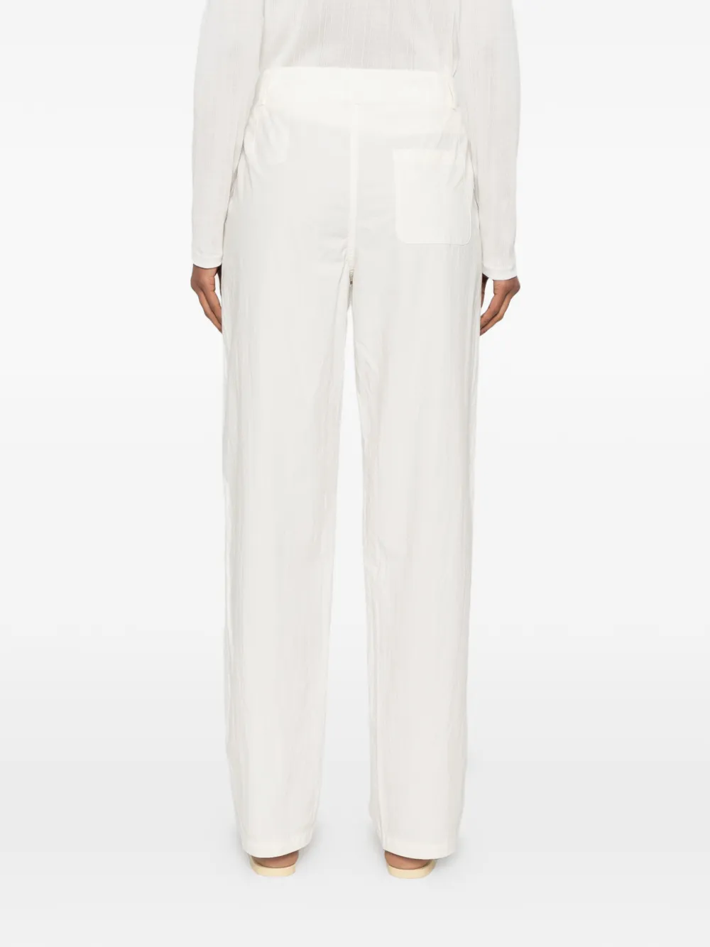 The Row Fael straight broek Beige
