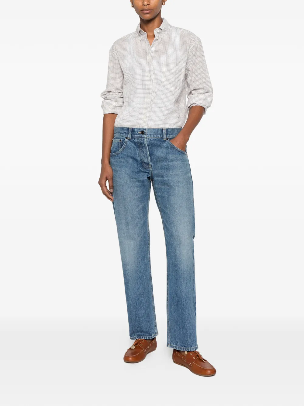 The Row Dalan blouse Wit