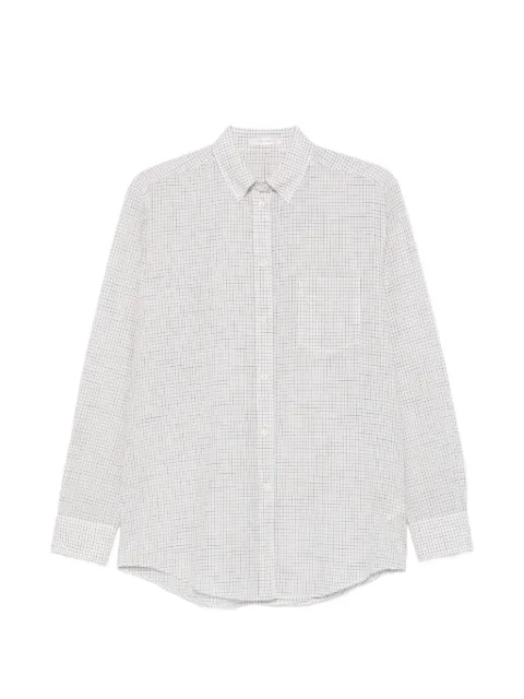 The Row Dalan check-pattern long-sleeve shirt