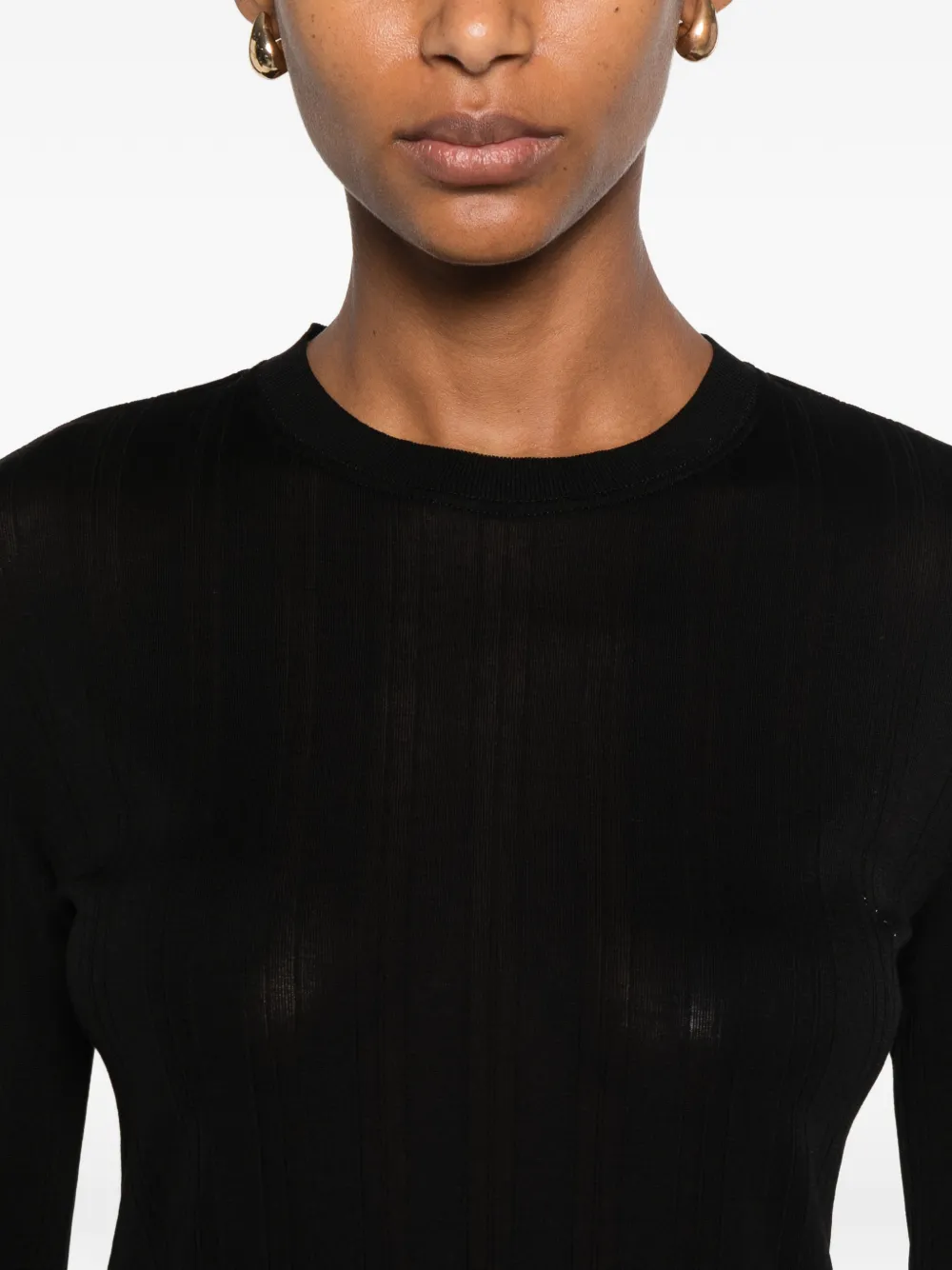 The Row Dantea T-shirt Zwart