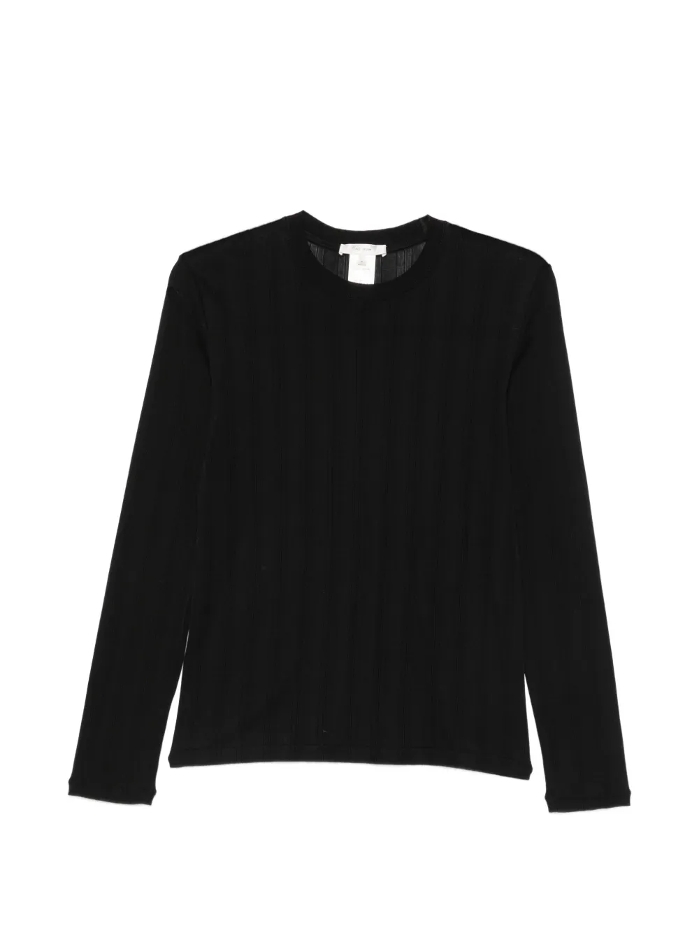 The Row Dantea Langarmshirt aus geripptem Strick - Schwarz