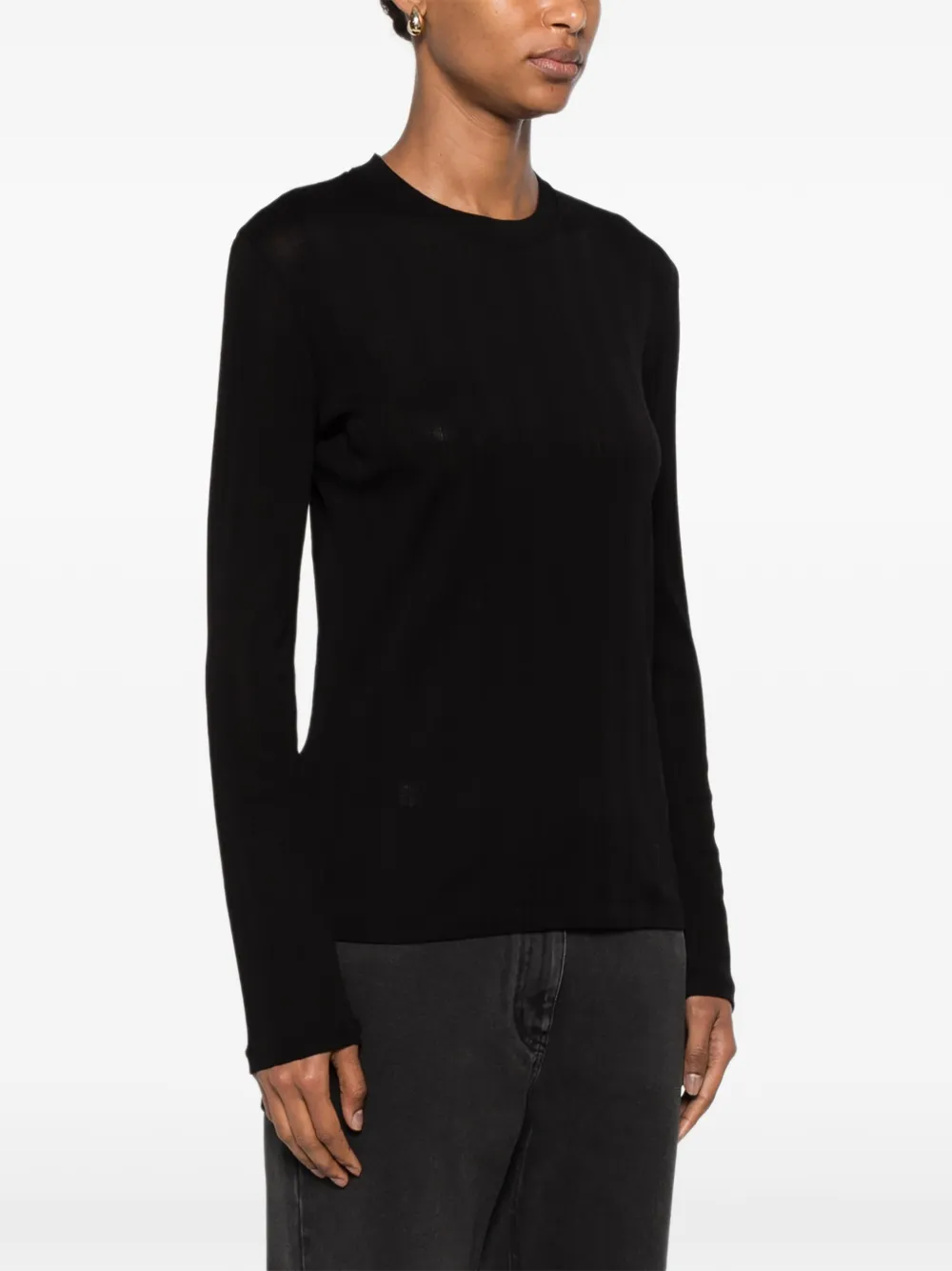 The Row Dantea T-shirt Zwart
