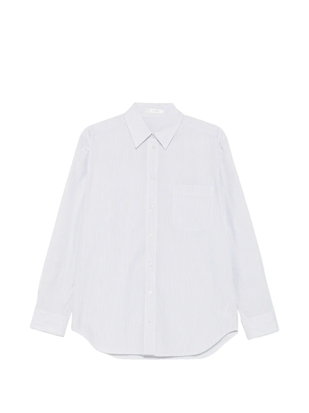 The Row Gavina striped patch-pocket shirt - Bianco